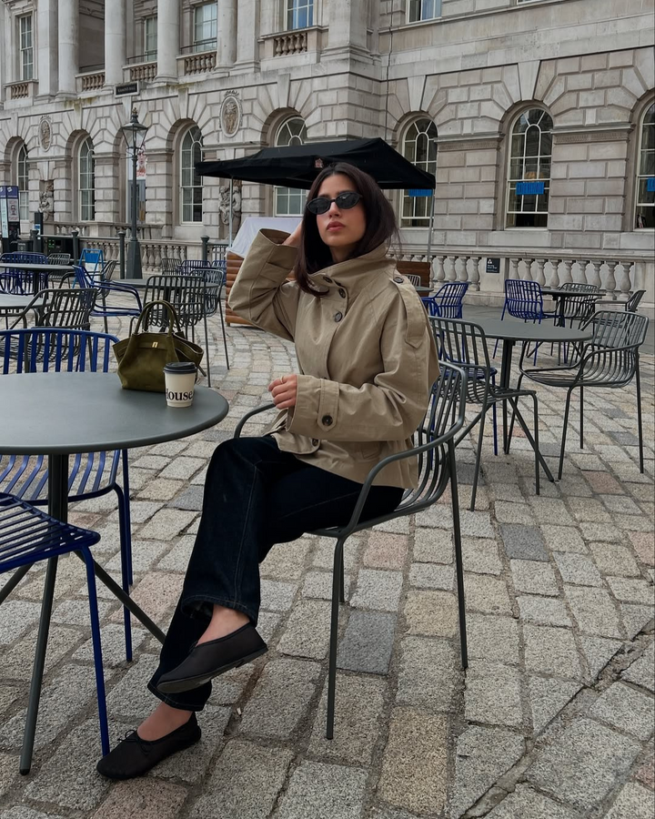 Millie – Cropped Trench Coat for Effortless Autumn Elegance