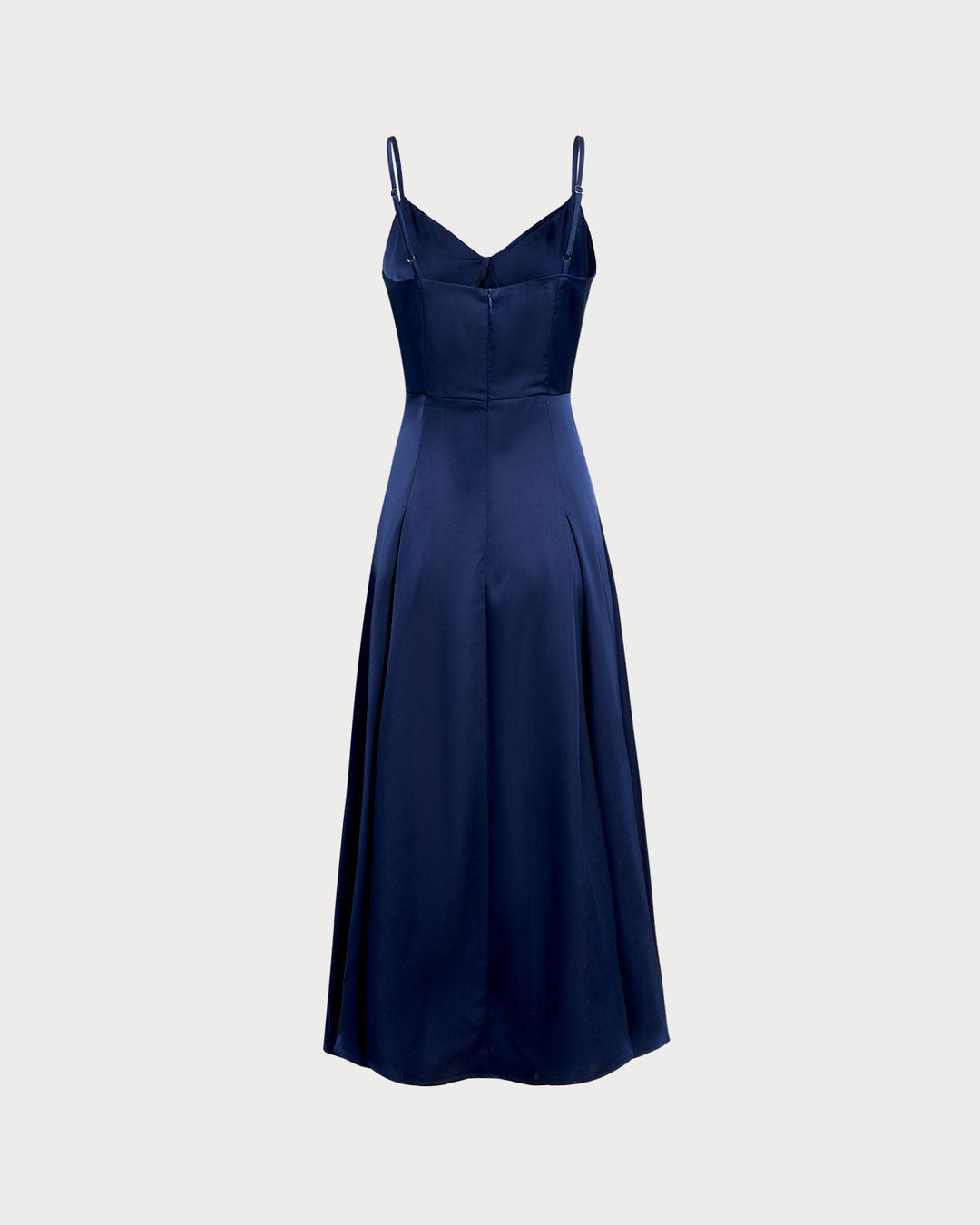 Navy A-Line Slip Maxi Dress