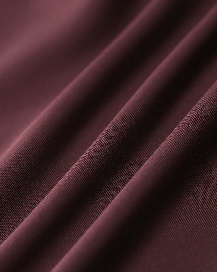 Wine Red Contrast Sleeveless Mini Dress