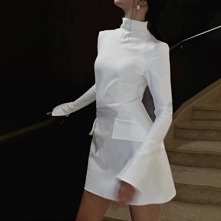 Luxoria - Turtleneck Mini Dress