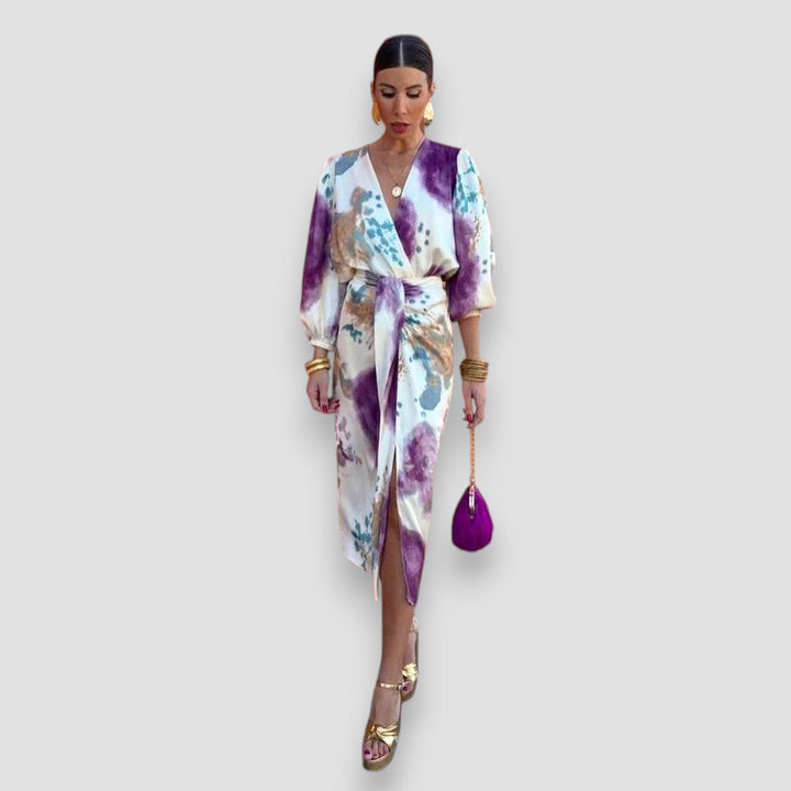 Lauren | Elegant V-Neck Dress