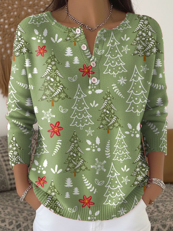 Edith | Christmas Jumper with Buttons