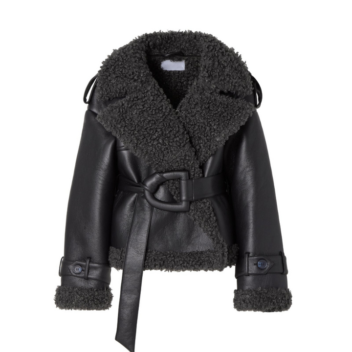Luna – Belted Shearling Coat