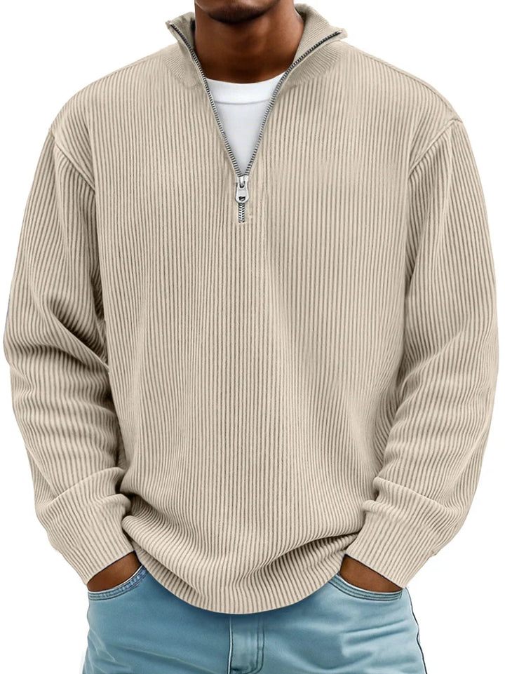 Jude – Trendy Half-Zip Knitted Sweater