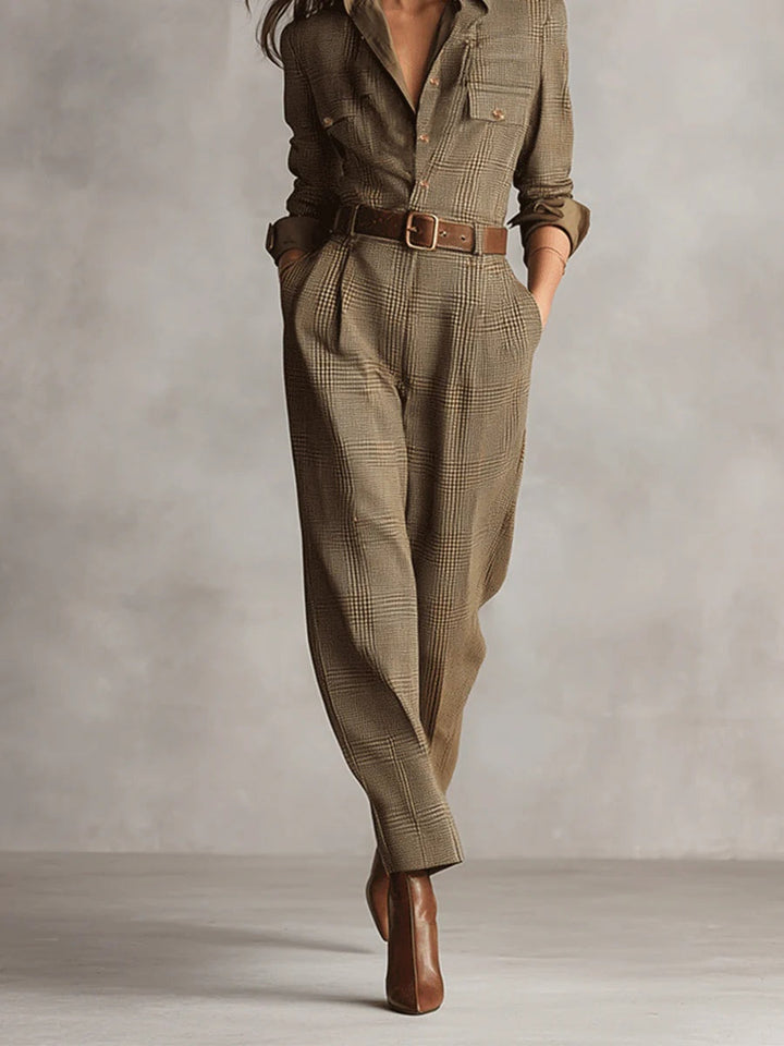 Lucinda – Elegant Tweed Jumpsuit