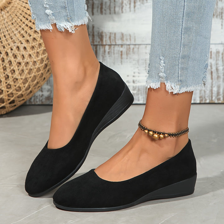 Imelda – Comfortable Wedge-Heel Ballet Flats