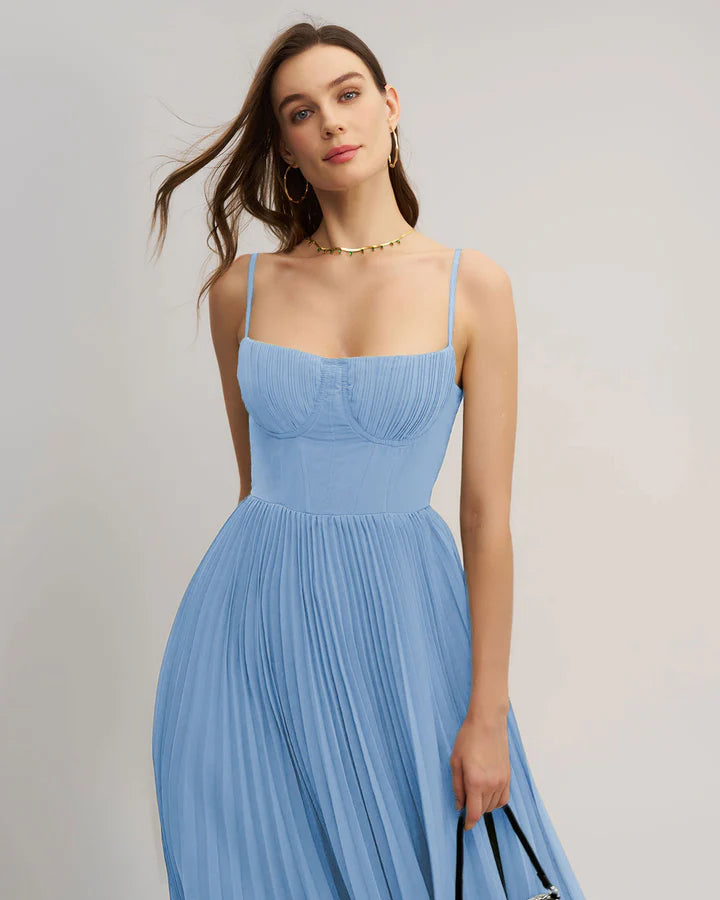 Sweetheart Neck Flowy Slip Maxi Dress