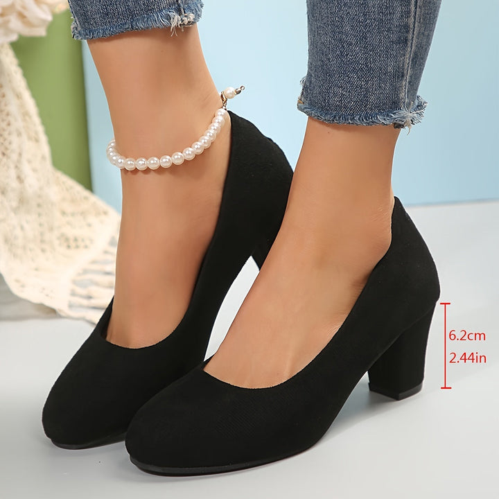 Noelle – Wide -Toe Suede Pumps for Pain-Free Comfort