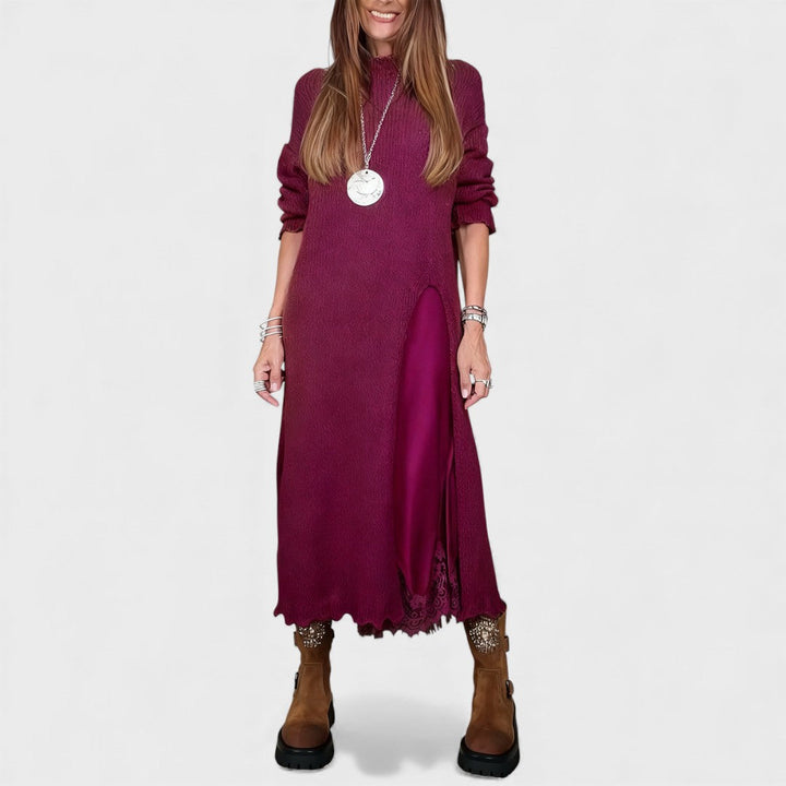 Portia – Elegant Layered Sweater and Dress Set