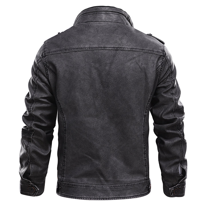 Hudson – Leather Biker Jacket