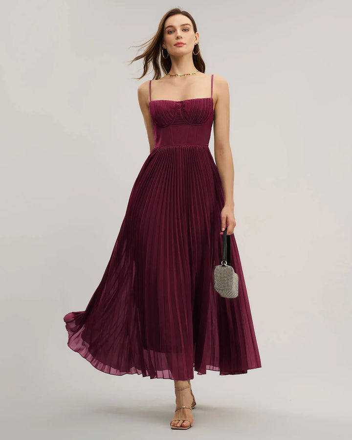 Sweetheart Neck Flowy Slip Maxi Dress