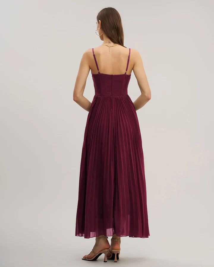 Sweetheart Neck Flowy Slip Maxi Dress