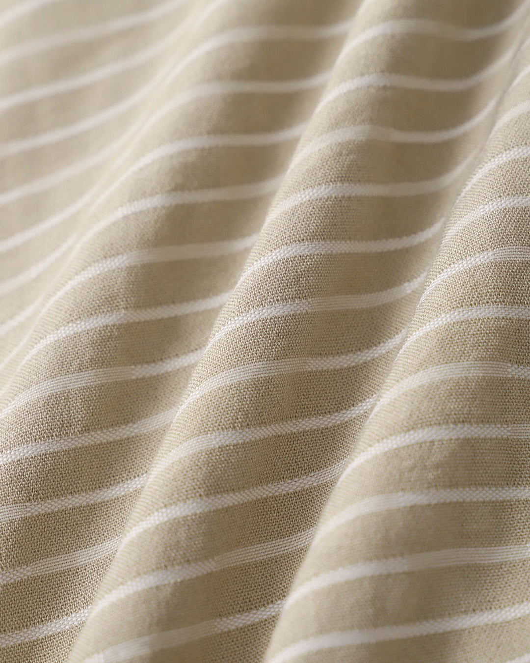 Khaki Striped V-Neck Sleeveless Maxi Dress